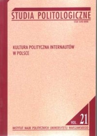 Studia Politologiczne nr 21. Kultura - okładka książki