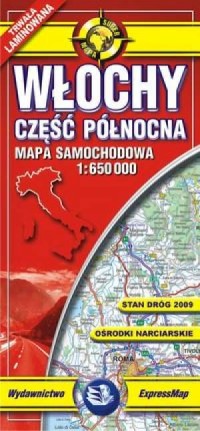 Włochy. Część Północna (mapa samochodowa - okładka książki