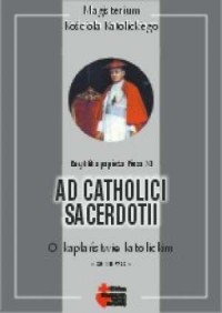 Ad catholici sacerdotii (O kapłaństwie - okładka książki