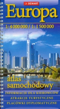 Europa. Atlas samochodowy (1:1 - okładka książki