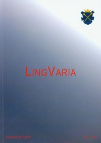 Lingvaria nr 1 (11) 2011 - okładka książki