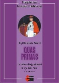 Quas primas (O królewskiej godności - okładka książki
