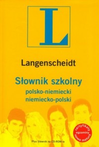 Słownik szkolny polsko-niemiecki - okładka podręcznika