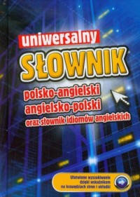 Uniwersalny słownik polsko angielski - okładka podręcznika