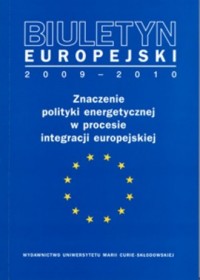 Biuletyn Europejski 2009-2010 - okładka książki