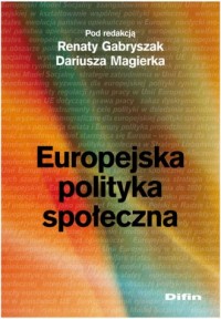 Europejska polityka społeczna - okładka książki