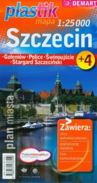 Szczecin (plastik mapa 1:25000) - okładka książki