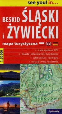 Beskid Śląski i Żywiecki. Mapa - okładka książki