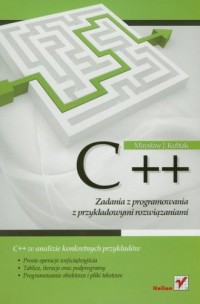 C++. Zadania z programowania z - okładka książki