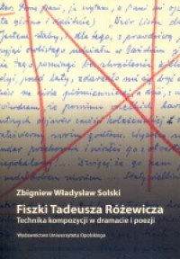 Fiszki Tadeusza Różewicza. Technika - okładka książki
