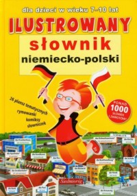 Ilustrowany słownik niemiecko polski - okładka książki