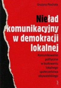 Nieład komunikacyjny w demokracji - okładka książki