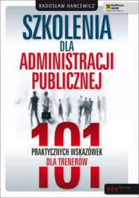 Szkolenia dla administracji publicznej. - okładka książki