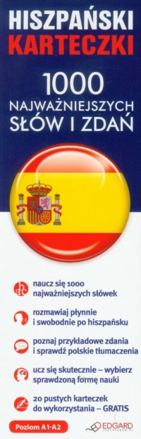 Hiszpański. 1000 najważniejszych - okładka podręcznika