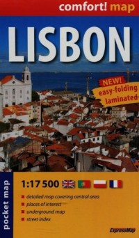 Lisbon (laminowany plan miasta - okładka książki