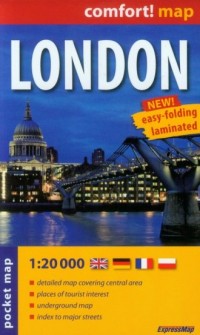 London (laminowany plan miasta - okładka książki