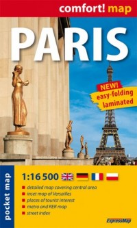 Paris (laminowany plan miasta 1:16 - okładka książki