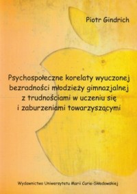 Psychospołeczne korelaty wyuczonej - okładka książki