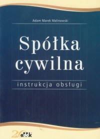 Spółka cywilna. Instrukcja obsługi - okładka książki