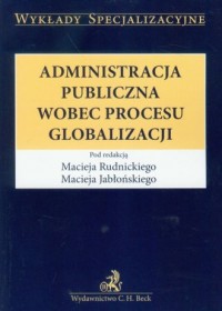Administracja publiczna wobec procesu - okładka książki