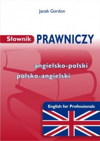 Słownik prawniczy angielsko-polski, - okładka książki