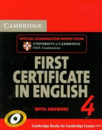 Cambridge 4 First certificate in - okładka podręcznika