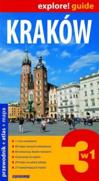 Kraków 3 w 1. Przewodnik + atlas - okładka książki