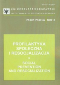 Profilaktyka społeczna i resocjalizacj. - okładka książki