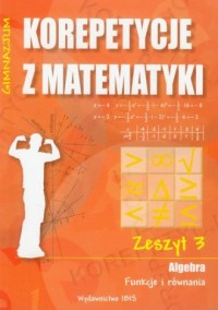 Korepetycje z matematyki. Zeszyt - okładka podręcznika