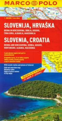 Slowenien Kroatien. Mapa Marco - okładka książki