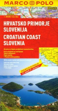 Wybrzeże Chorwacji Słowenia. Mapa - okładka książki