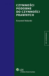 Czynności podobne do czynności - okładka książki