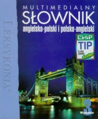 Multimedialny słownik angielsko-polski, - okładka książki