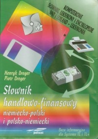 Słownik handlowo finansowy niemiecko-polski, - okładka książki