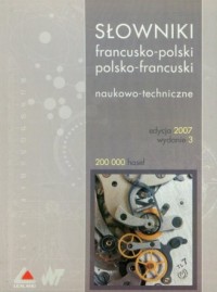 Słowniki francusko-polski, polsko-francuski, - okładka książki