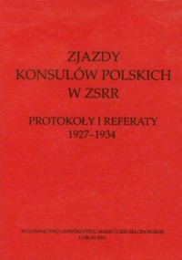 Zjazdy konsulów polskich w ZSRR - okładka książki