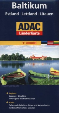 Baltikum. ADAC LanderKarte (w skali - okładka książki