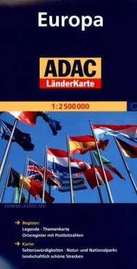 Europa. ADAC LanderKarte (1:2 500 - okładka książki