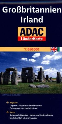 Grossbritannien. Irland. ADAC LanderKarte - okładka książki