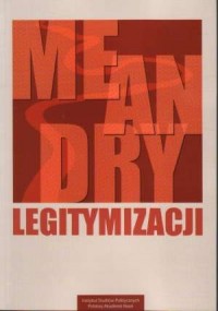 Meandry legitymizacji - okładka książki