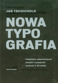 Nowa typografia - okładka książki