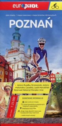 Poznań. Mapa rowerowa (skala 1:25 - okładka książki