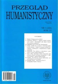 Przegląd humanistyczny 3(426) / - okładka książki
