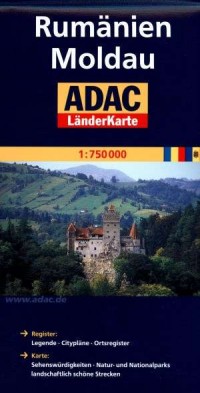 Rumanien-Moldau. ADAC LanderKarte - okładka książki