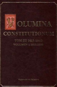 Volumina Constitutionum. Tom 3. - okładka książki