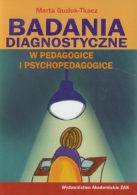 Badania diagnostyczne w pedagogice - okładka książki