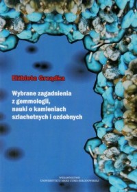 Wybrane zagadnienia z gemmologii - okładka książki