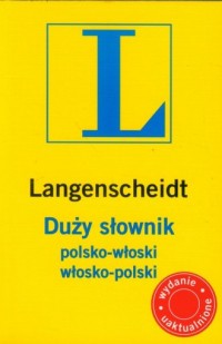 Duży słownik polsko-włoski, włosko-polski - okładka podręcznika
