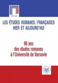 Les etudes romanes Francaises hier - okładka książki