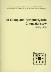 III Olimpiada Matematyczna Gimnazjalistów - okładka podręcznika